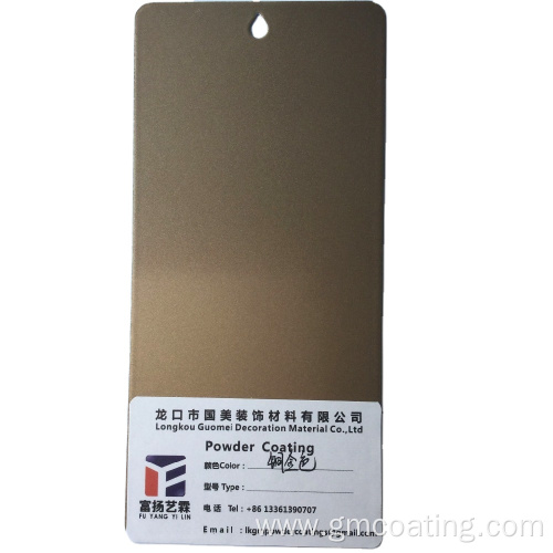 gold mirror effect epoxy polyester spray powder coating